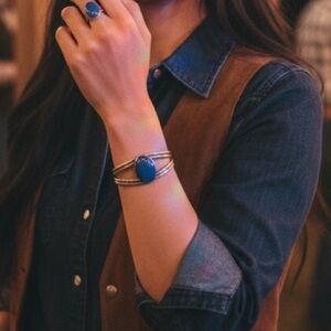 💙 Double D Ranch Lapis Lazuli Cuff Bracelet